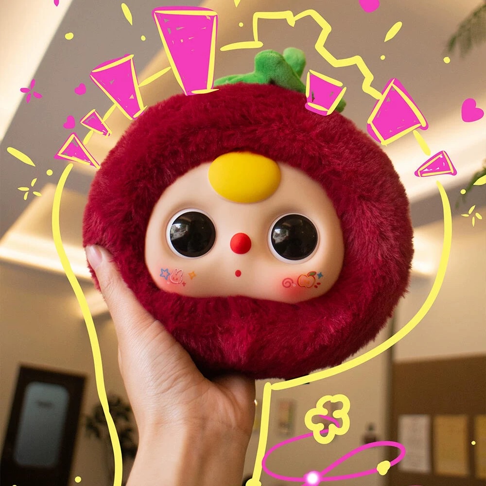 Babythree 娃三岁果园拉链包搪胶毛绒盲盒 公仔包包挂件 女生礼物白底实物图