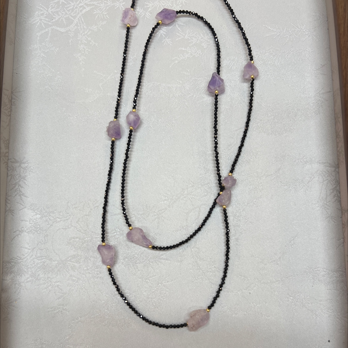 天然石项链毛衣装饰简约百搭时尚首饰品女男款