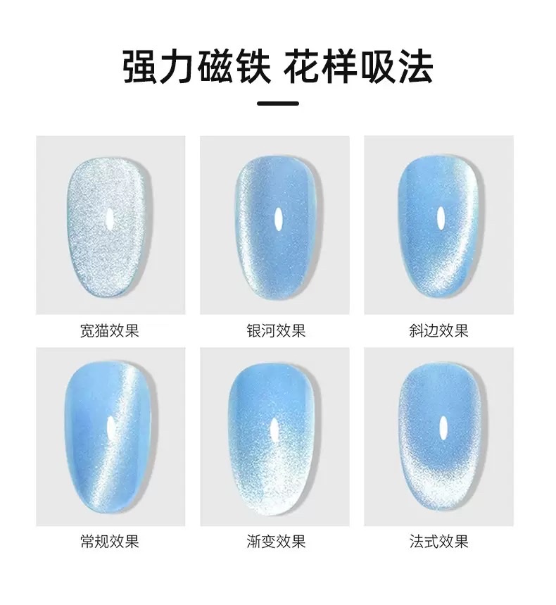 Super strong magnetic cat's eye magnet (3-in-1) for nail art tools, special cat's eye nail polish glue magnet, multi-functional heart snake series detail image 5