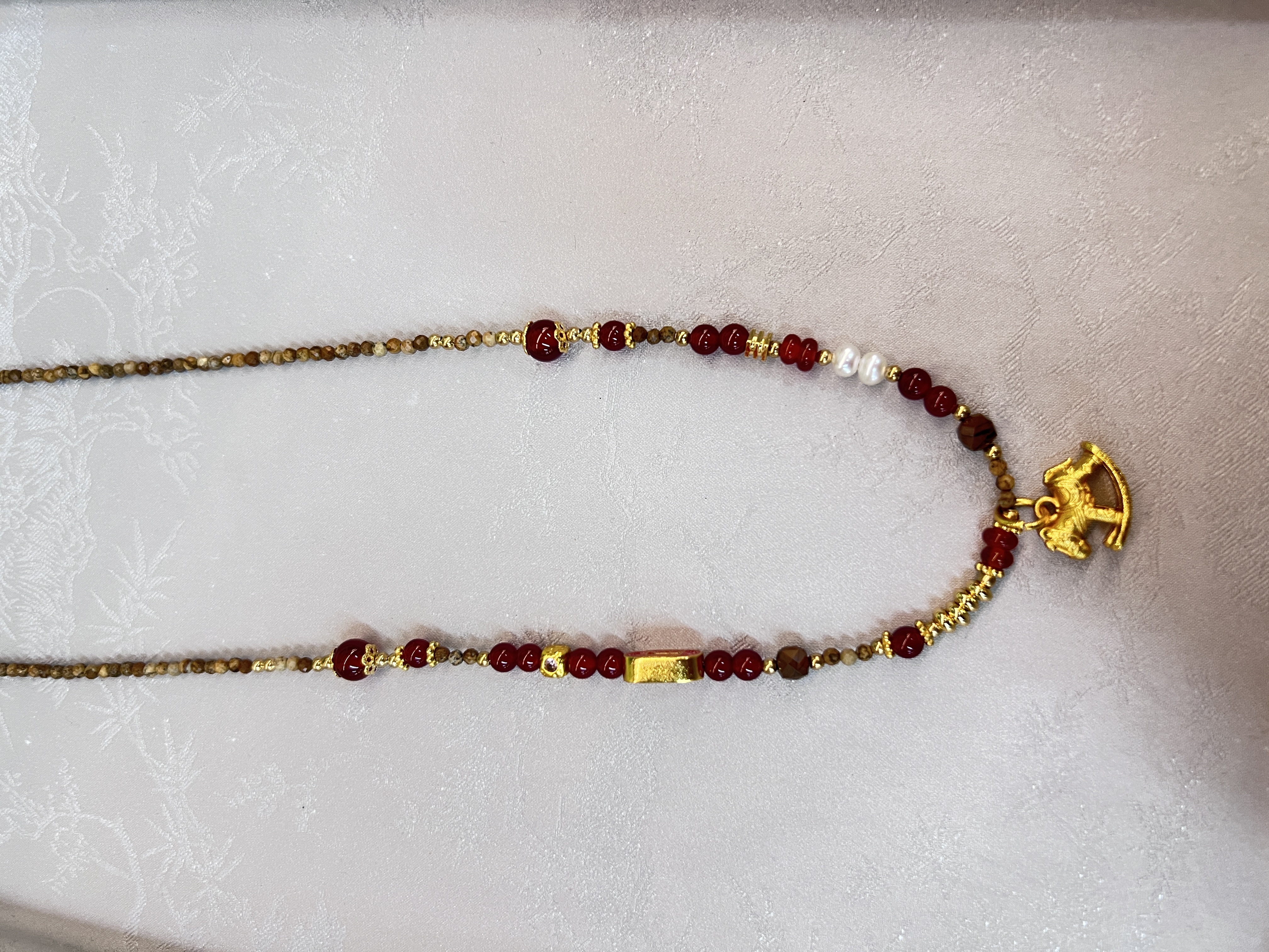 潮流钛钢首饰不锈钢项链珍珠装饰简约时尚男女情侣款首饰品