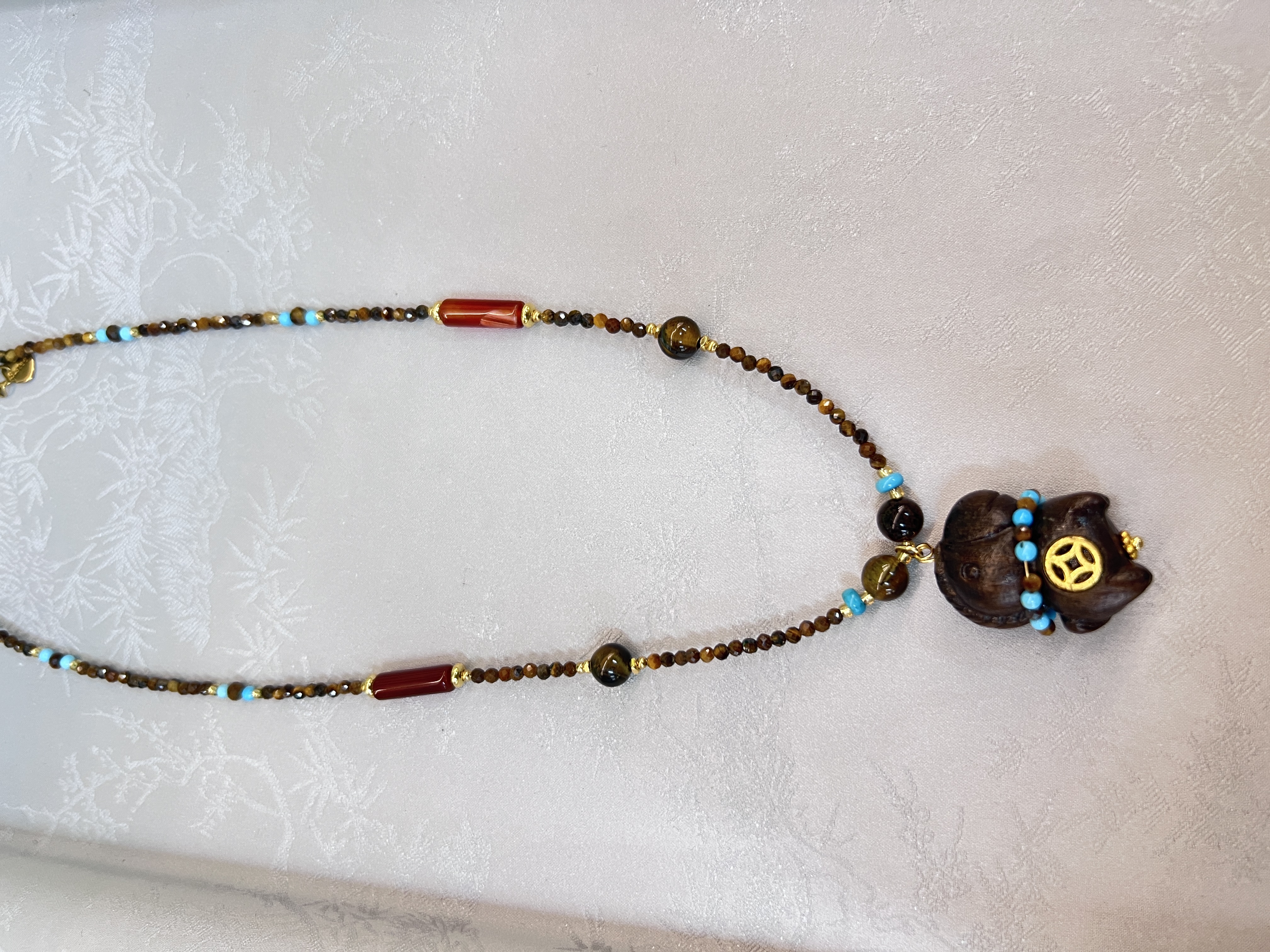 Trendy titanium steel jewelry, stainless steel necklace, pearl necklace, simple and versatile, fashionable women's couple necklace, as a gift