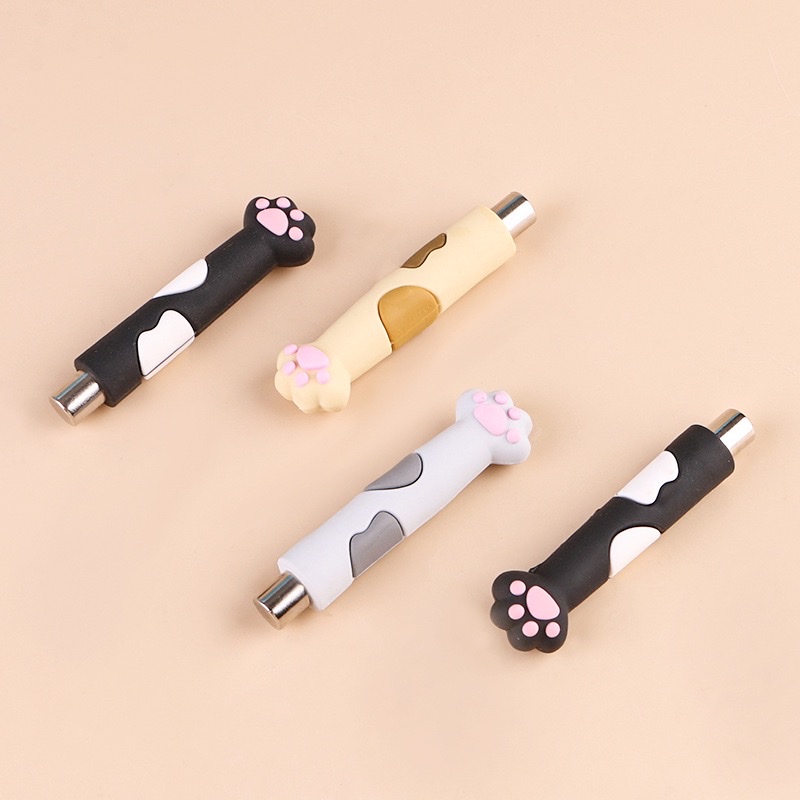 Cross-border nail art multi-functional magnet, cute cat paw cartoon, strong suction force, anti-drop cylindrical strong magnetic magnet Item Picture