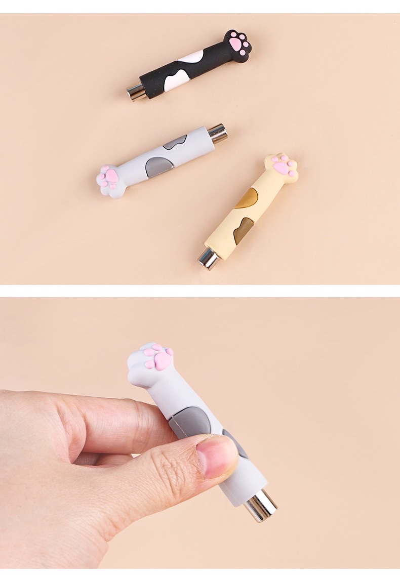 Cross-border nail art multi-functional magnet, cute cat paw cartoon, strong suction force, anti-drop cylindrical strong magnetic magnet detail image 9