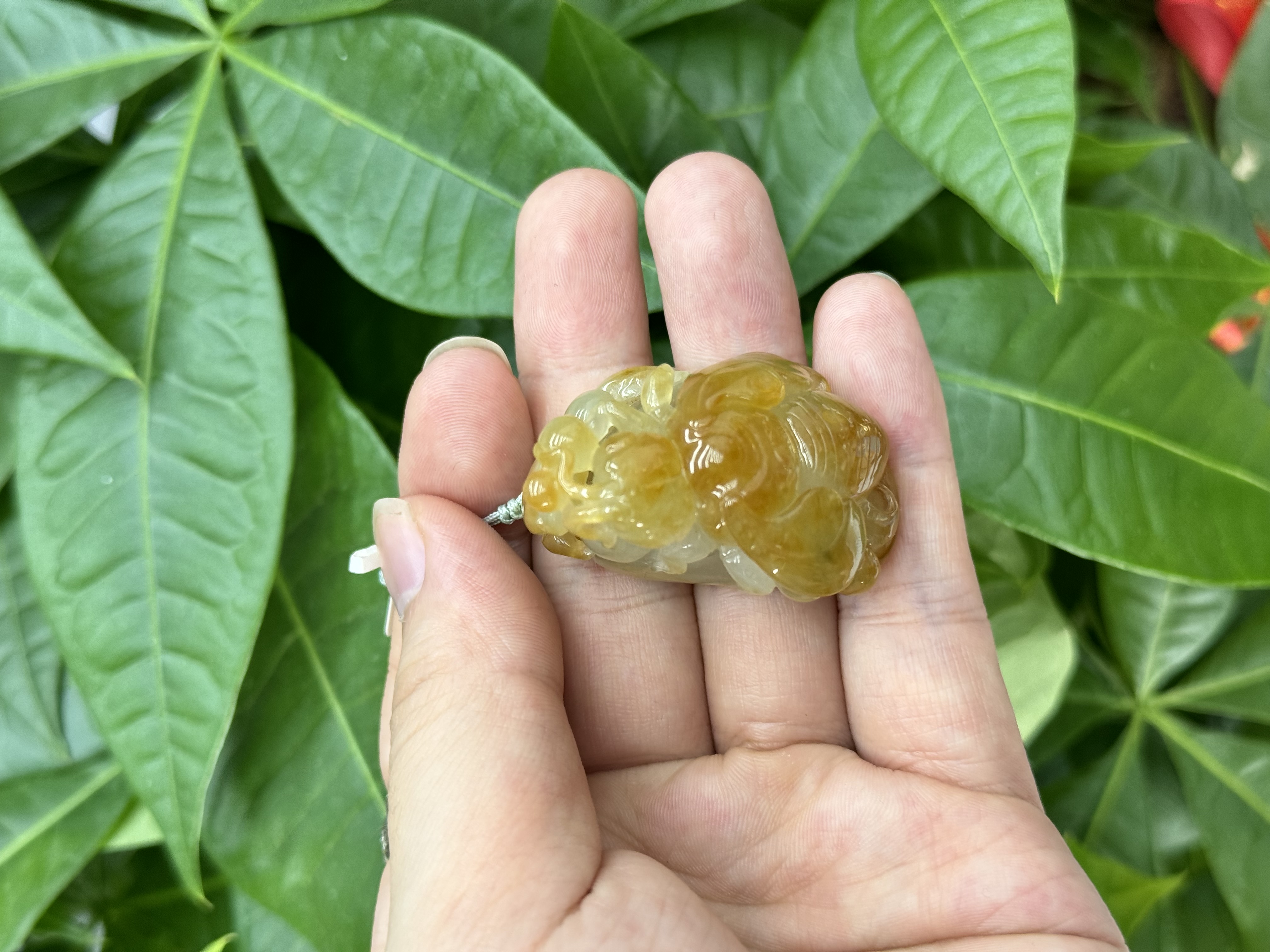 翡翠黄翡八方来财