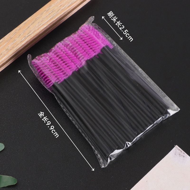 Cross-border false eyelash implantation, hollow shaft mascara brush, 50 eyebrow brushes, spiral eyelash curls, beauty tools detail image 16