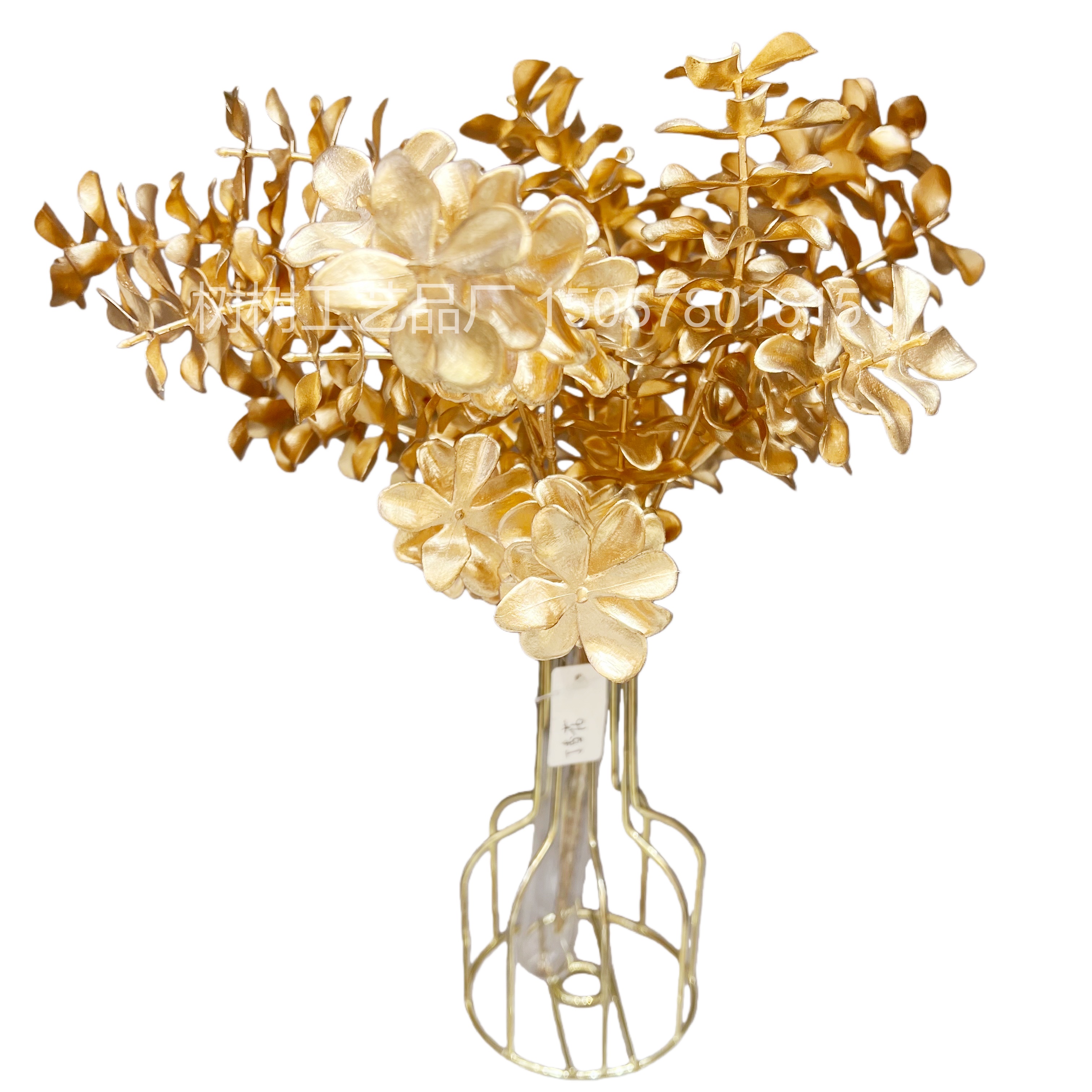 Golden lilac artificial flowers, Christmas flowers, handcrafted flowers, home decoration accessories, Christmas flower decoration accessories, gift accessories, pu bouquets, plastic flowers, artificial flowers, artificial flowers