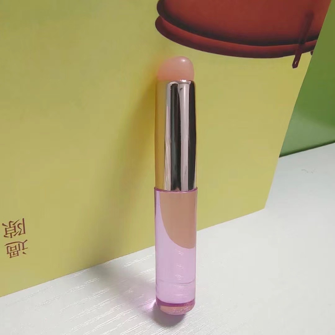 Round-headed silicone lip brush, smudge brush, concealer brush, Q-soft elastic washable silicone lipstick brush, wholesale beauty tools details Picture