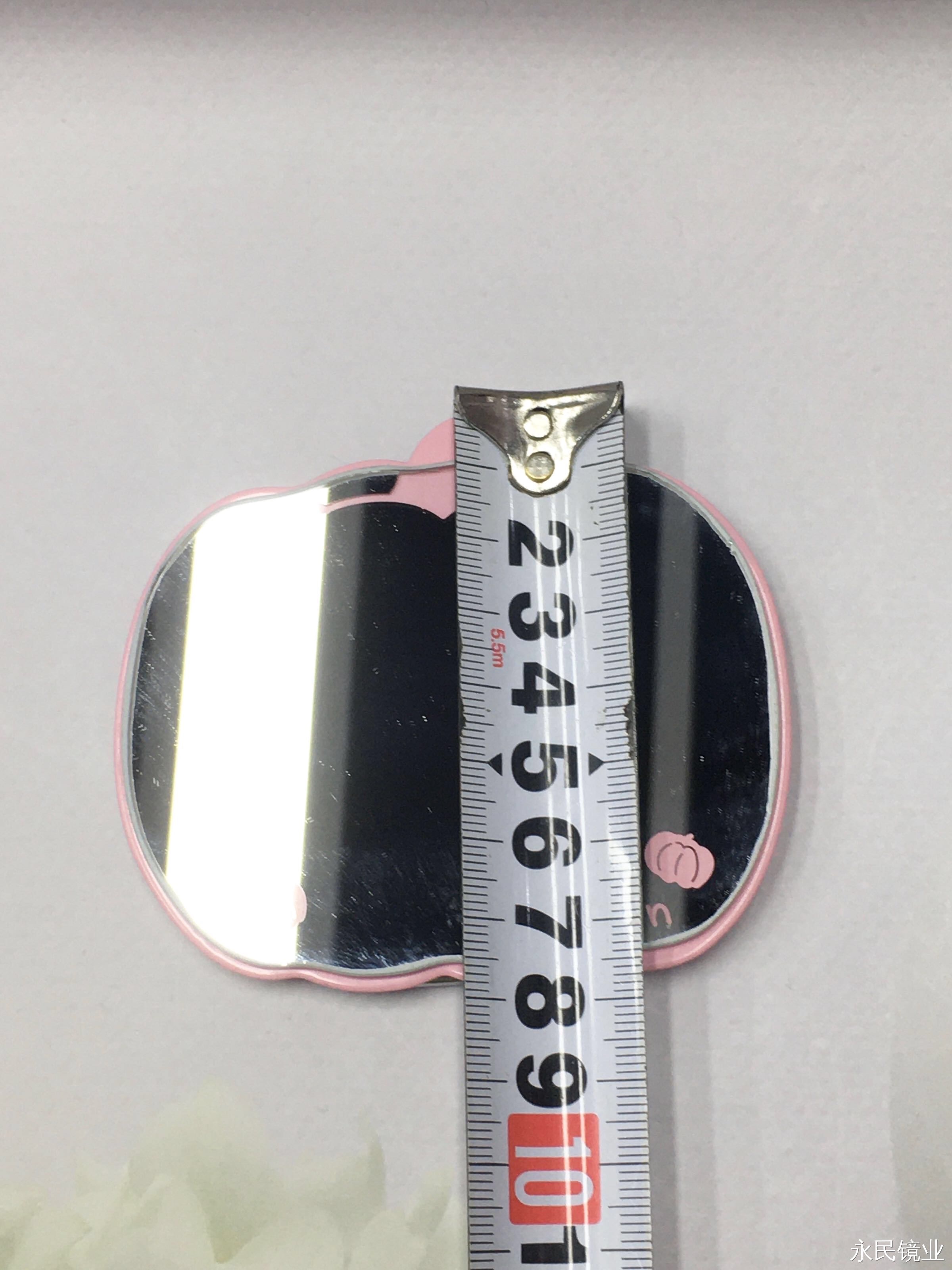 【 Yongmin Mirror Industry 】2761Q Pumpkin Mini Mirror is simple and fashionable, and can be placed in a backpack for portability Specification image