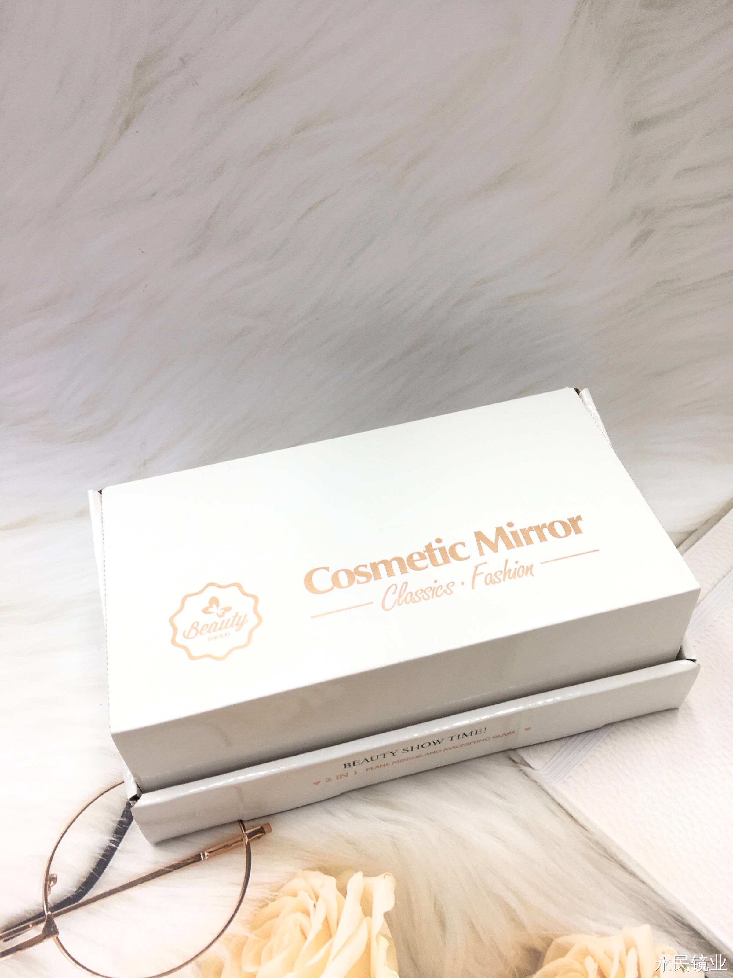 【 Yongmin Mirror Industry 】2761Q Pumpkin Mini Mirror is simple and fashionable, and can be placed in a backpack for portability details Picture