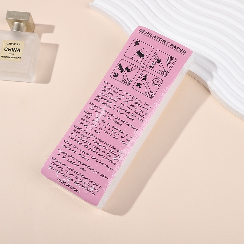 Factory wholesale and customized wax hair removal special paper, soft and skin-friendly disposable hair removal paper, beauty and nail care tools details Picture