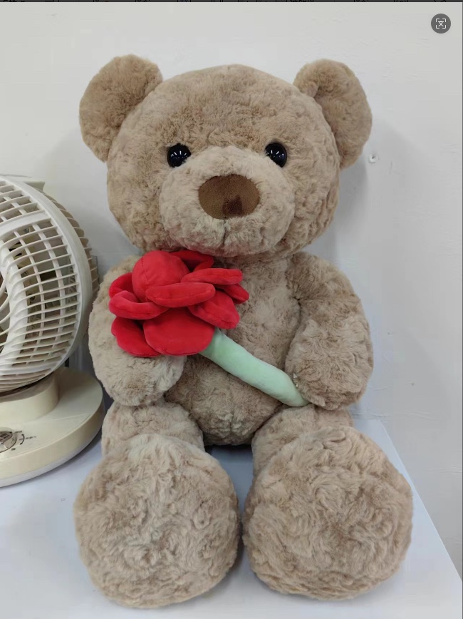 Rose bear, popular plush toy, cute little bear, birthday gift for girls, Teddy bear, doll, plush toy, creative and trendy toy