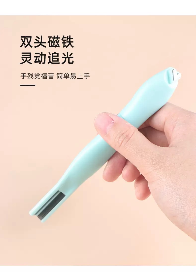 Super strong magnetic cat's eye magnet (3-in-1) for nail art tools, special cat's eye nail polish glue magnet, multi-functional heart snake series detail image 3