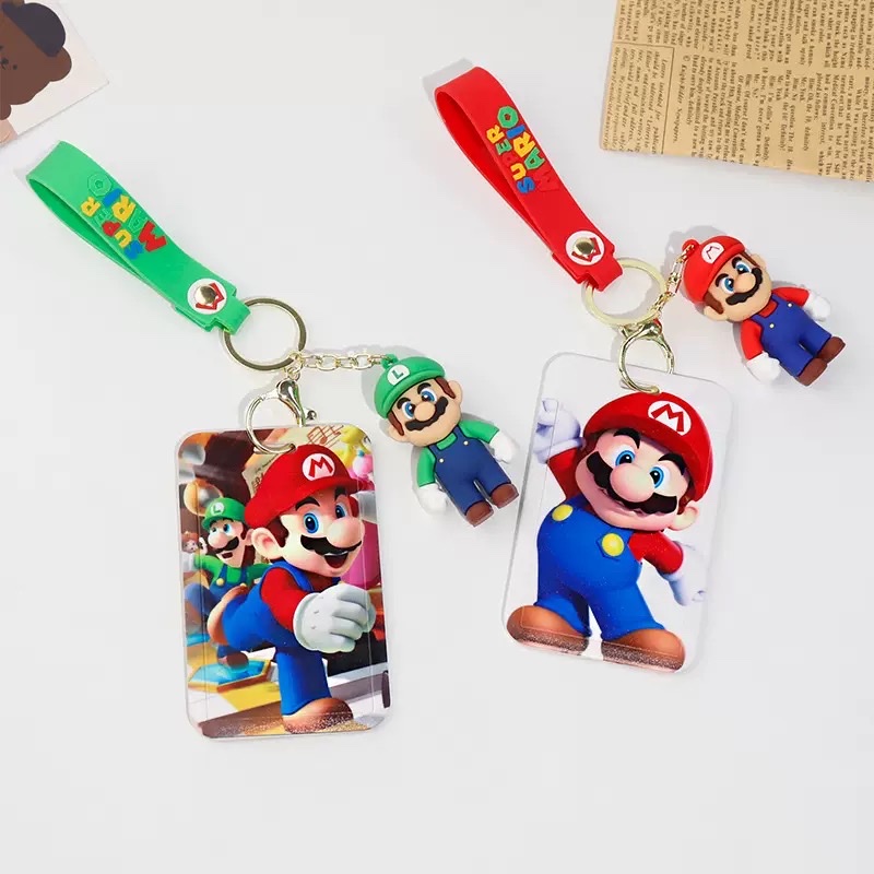 Super Mario student meal card, bus card, Mario work ID card, access control, student ID card, anti-loss protective case, keychain Application Scenario