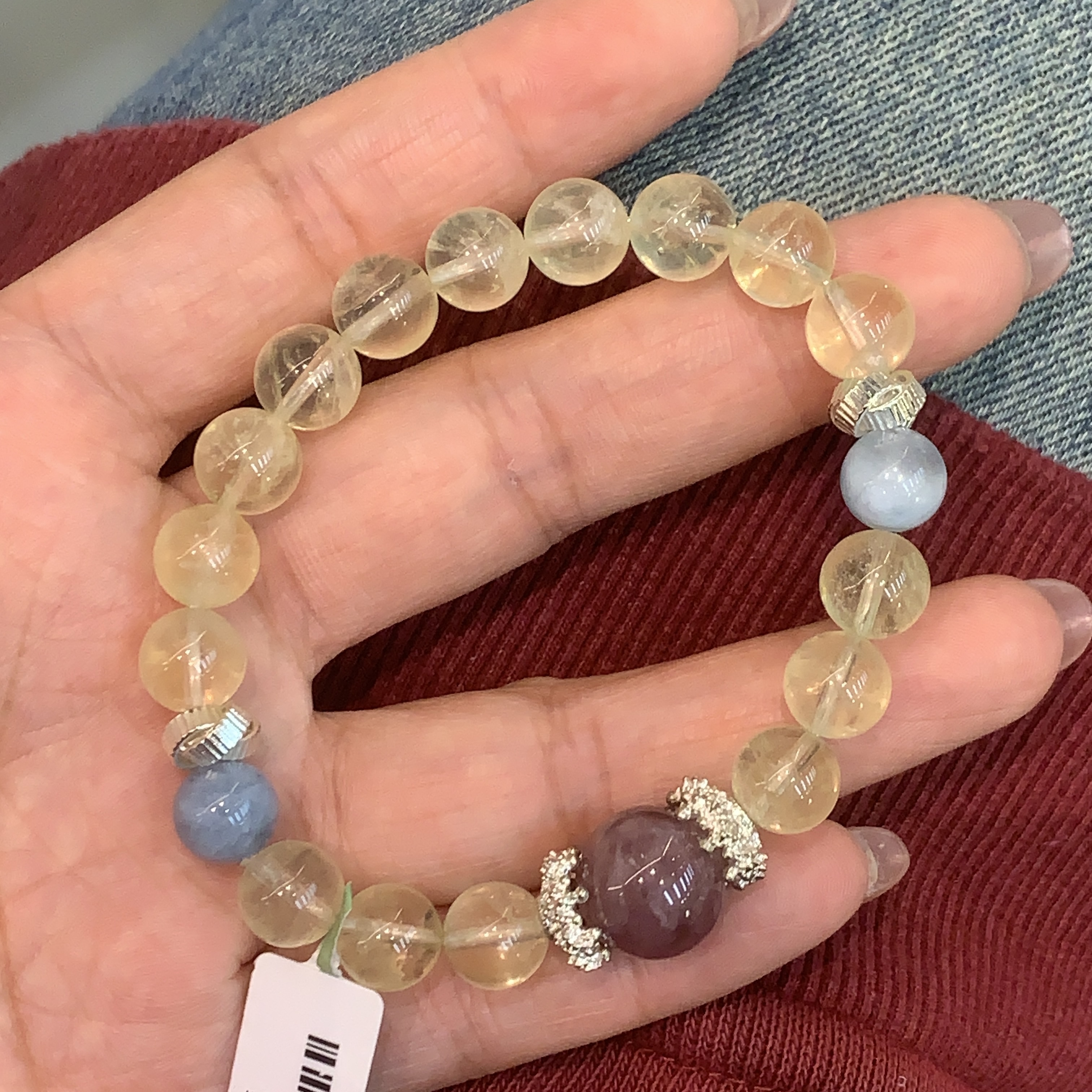 唐宫主精品原创设计黄水晶海蓝宝紫水晶手串饰品手串文玩手串详情图2
