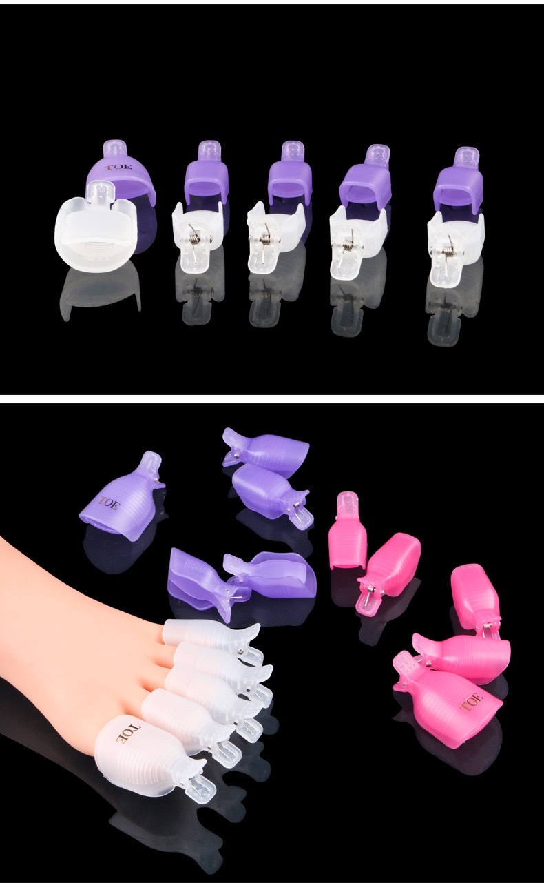 Cross-border best-selling nail care tools: 5-piece set of nail nail remover clips, toe nail remover clips and foot remover clips detail image 5