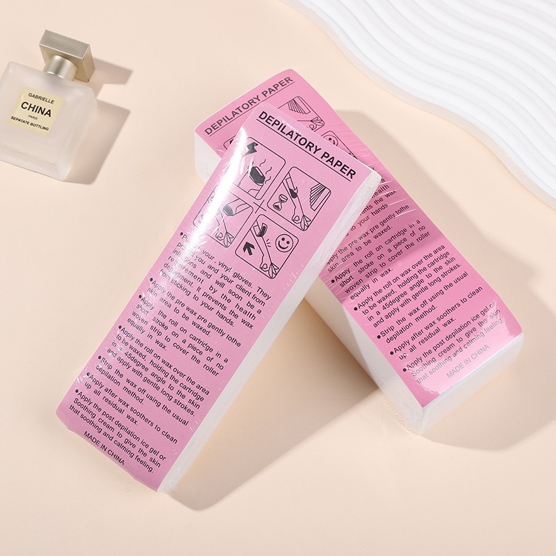 Factory wholesale and customized wax hair removal special paper, soft and skin-friendly disposable hair removal paper, beauty and nail care tools