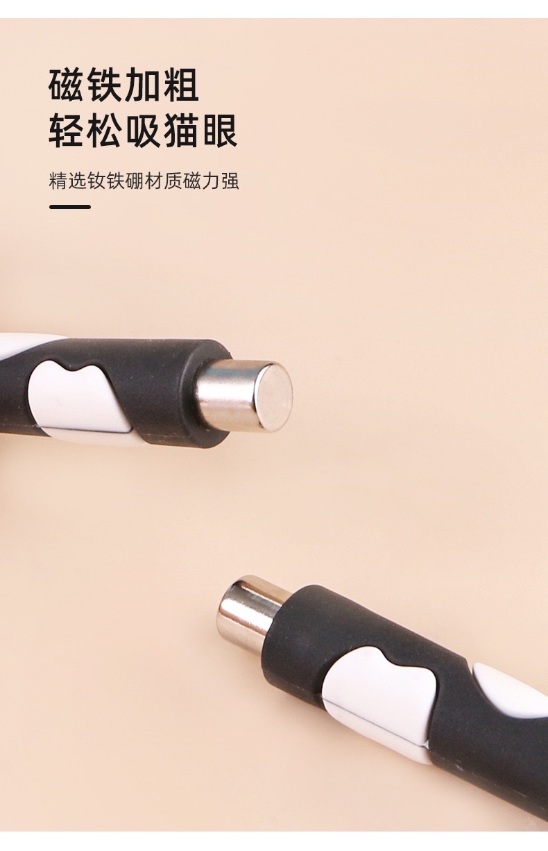 Cross-border nail art multi-functional magnet, cute cat paw cartoon, strong suction force, anti-drop cylindrical strong magnetic magnet detail image 5