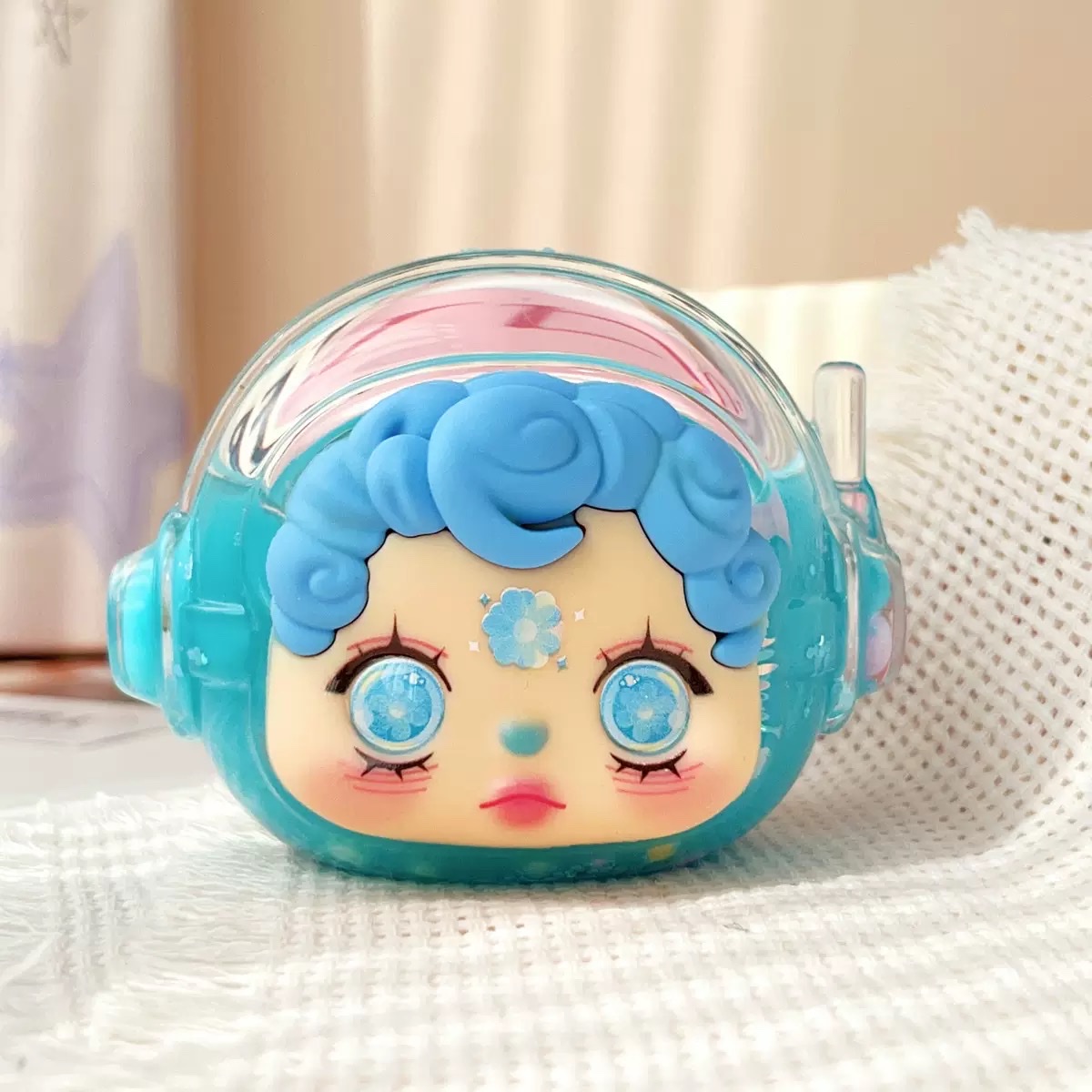 Douyin's best-selling flowing sand milk bean Astronaut Oil flowing sand diy decorative collectible blind box detail image 6