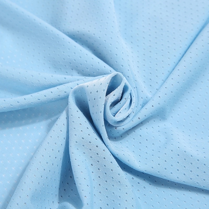 Quick-drying professional sun-protective shirts in stock, high-elasticity ice silk mesh fabric, cool, breathable and lightweight sun-protective clothing, ice sleeve fabric Specification image