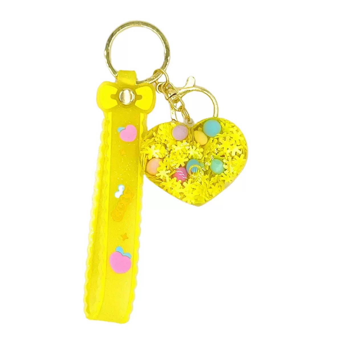 Creative acrylic illuminated heart keychains, liquid oil flowing sand key chains, car pendants and decorations wholesale blind boxes detail image 5