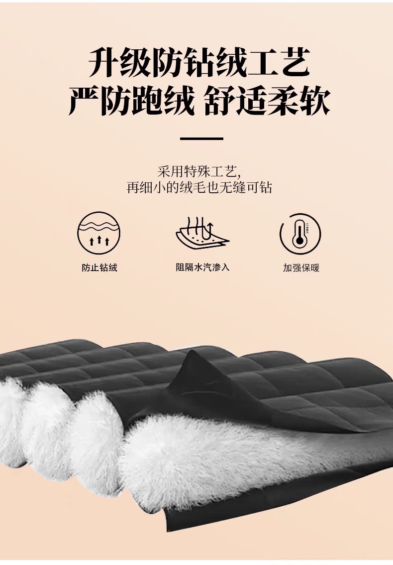 The fabric of the down jacket is thickened with twill waterproof, suitable for windbreakers, workwear, windbreakers and cotton-padded jackets details Picture