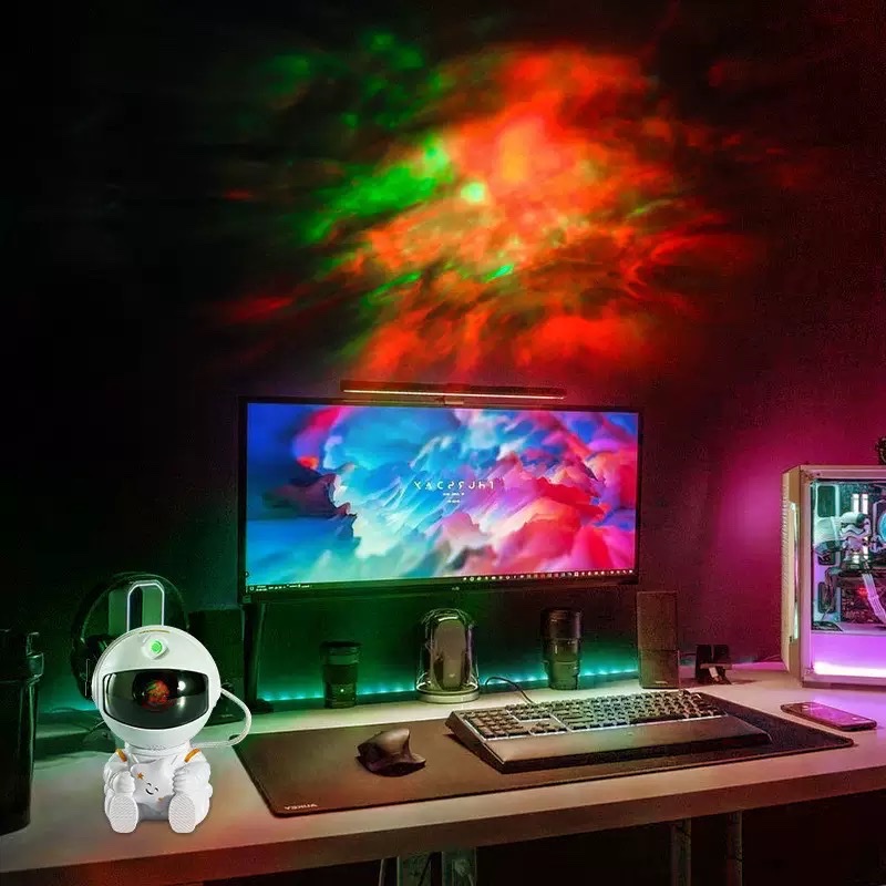 Best-selling cross-border dimmable starry sky projector light, dreamy bedroom night sky dynamic atmosphere light detail image 7