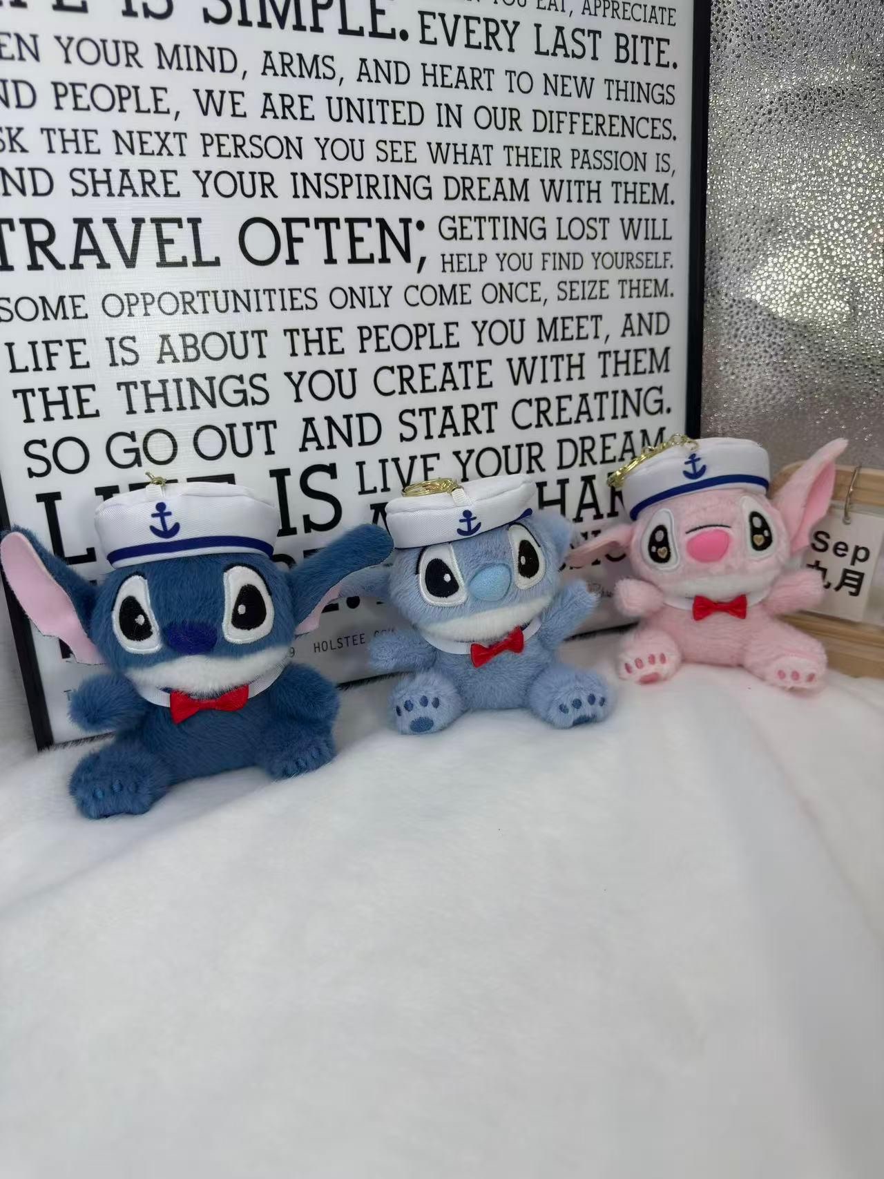 海军史迪仔毛绒玩具玩偶