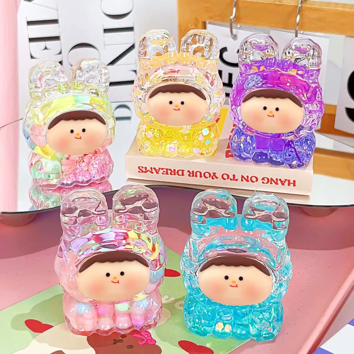 Lilith's sparkling mini and cute design jewelry desktop, car decoration blind box desktop