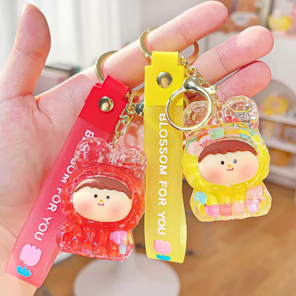 Mini Lilith Acrylic pop-up trendy toys, cute accessories, oil-filled liquid keychains, pendants and small gifts series detail image 2