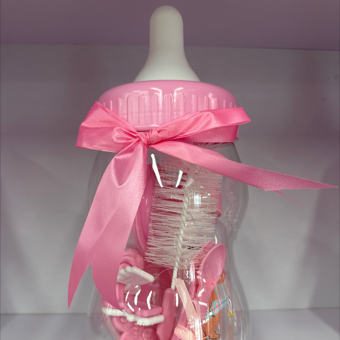 The Beikin baby bottle sterilizer is a multi-functional baby bottle disinfection rack and a baby products storage rack for easy placement