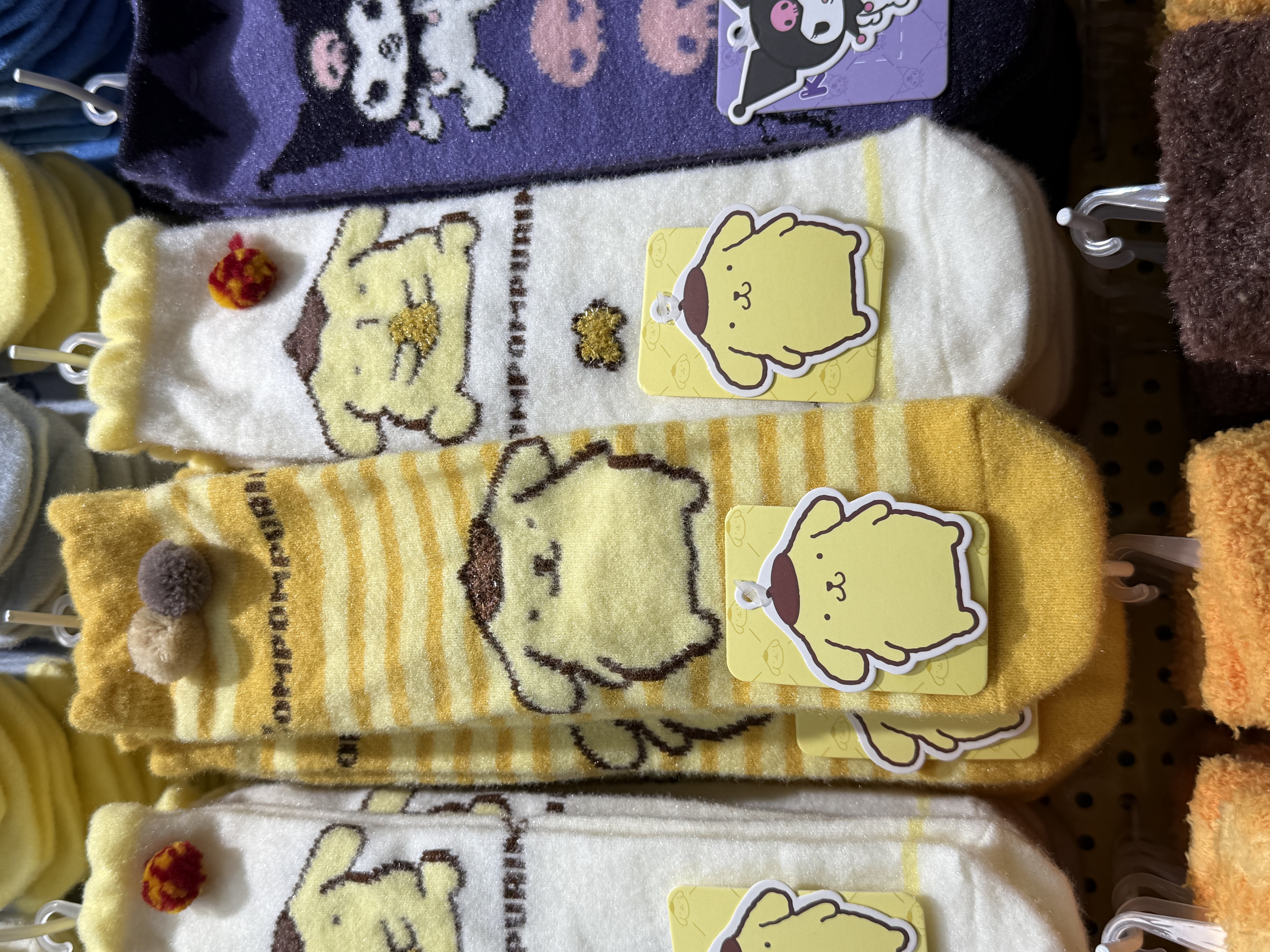 三丽鸥布丁狗袜子女中筒袜秋冬加厚保暖睡眠袜地板袜居家可爱卡通细节图