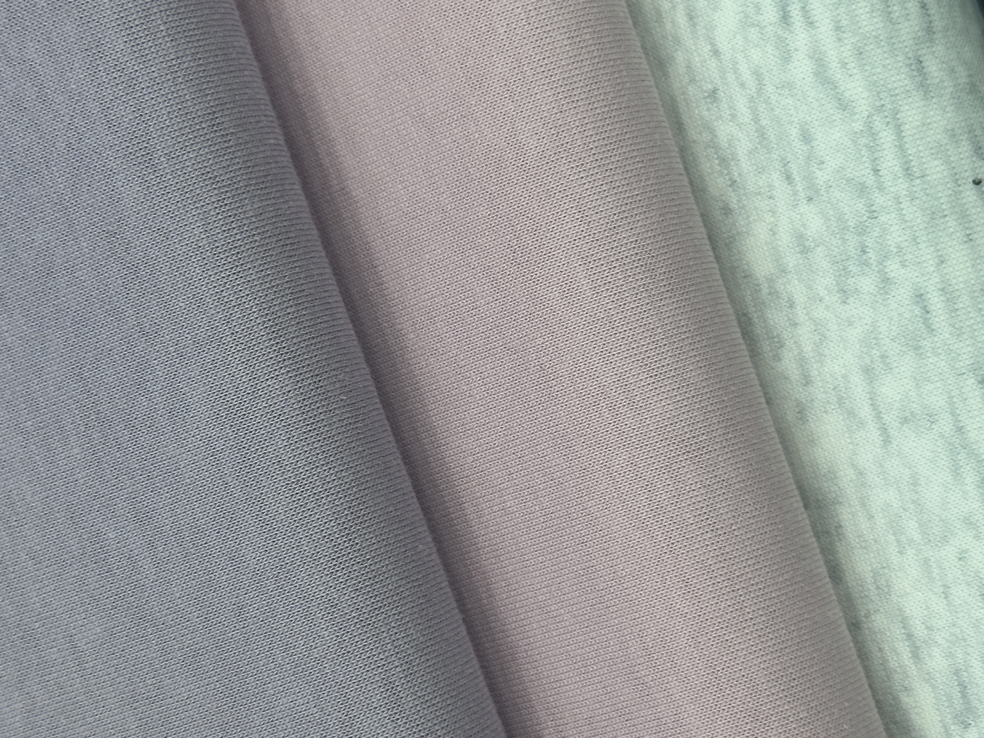 潮牌休闲套装卫衣面料新款曼巴棉精梳涤棉高弹空气层面料舒适透气详情图1