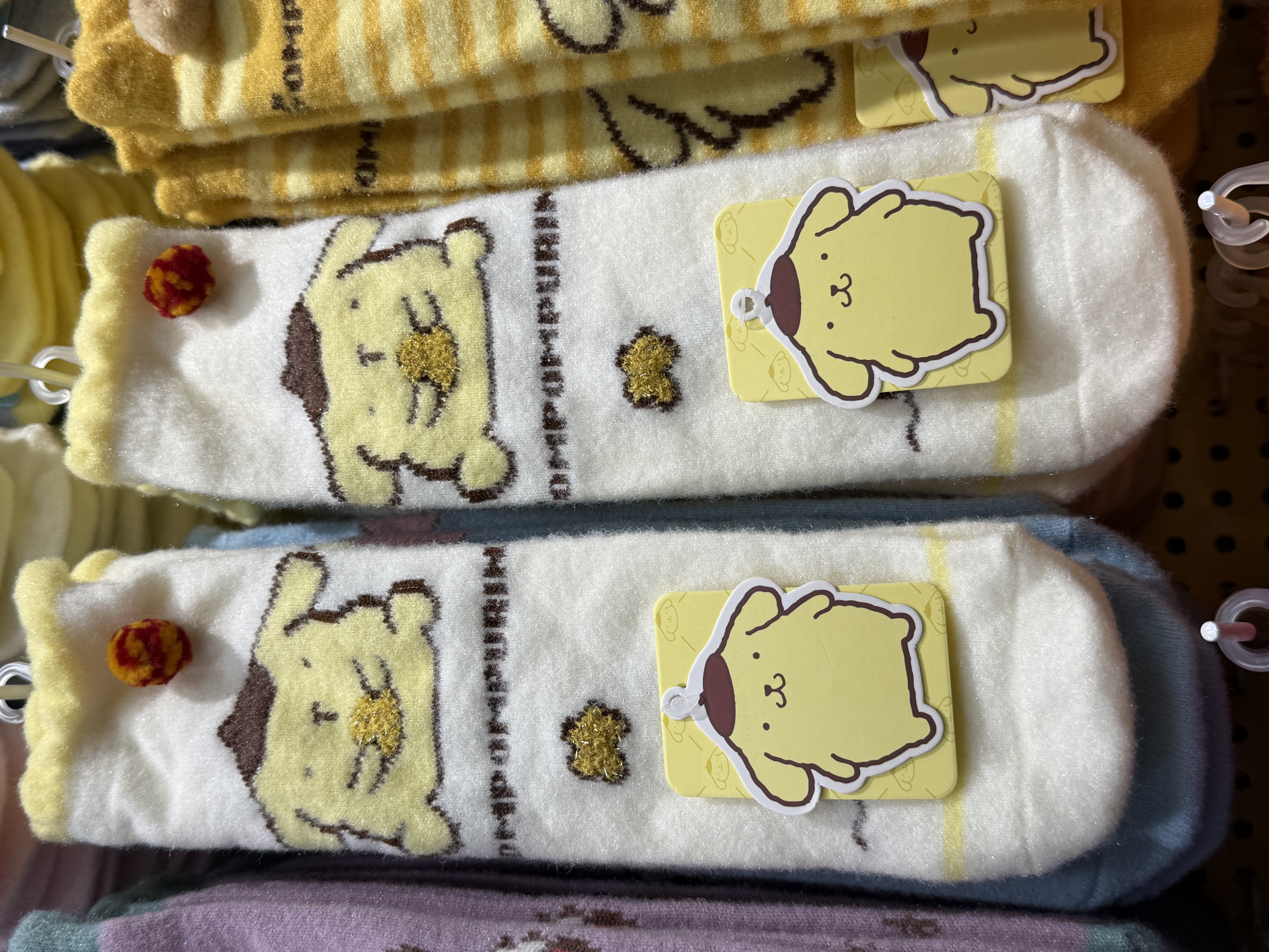 三丽鸥布丁狗袜子女中筒袜秋冬加厚保暖睡眠袜地板袜居家可爱卡通产品图