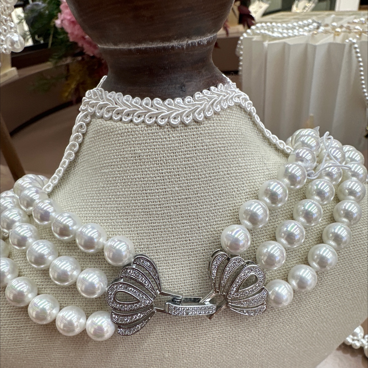 Shijia Shuipin Glass Beads 925 sterling silver headwear for women, a simple and fashionable accessory with a cold style, versatile and trendy details Picture