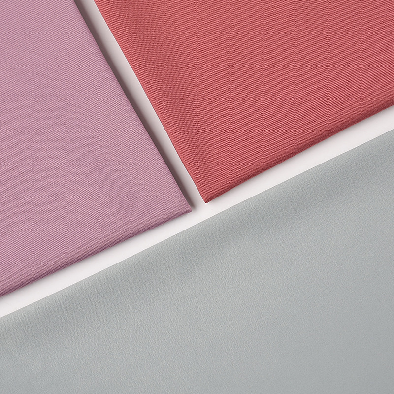 运动背心T恤用涤仿棉拉架针织面料高弹瑜伽布料透气舒适运动服装面料细节图