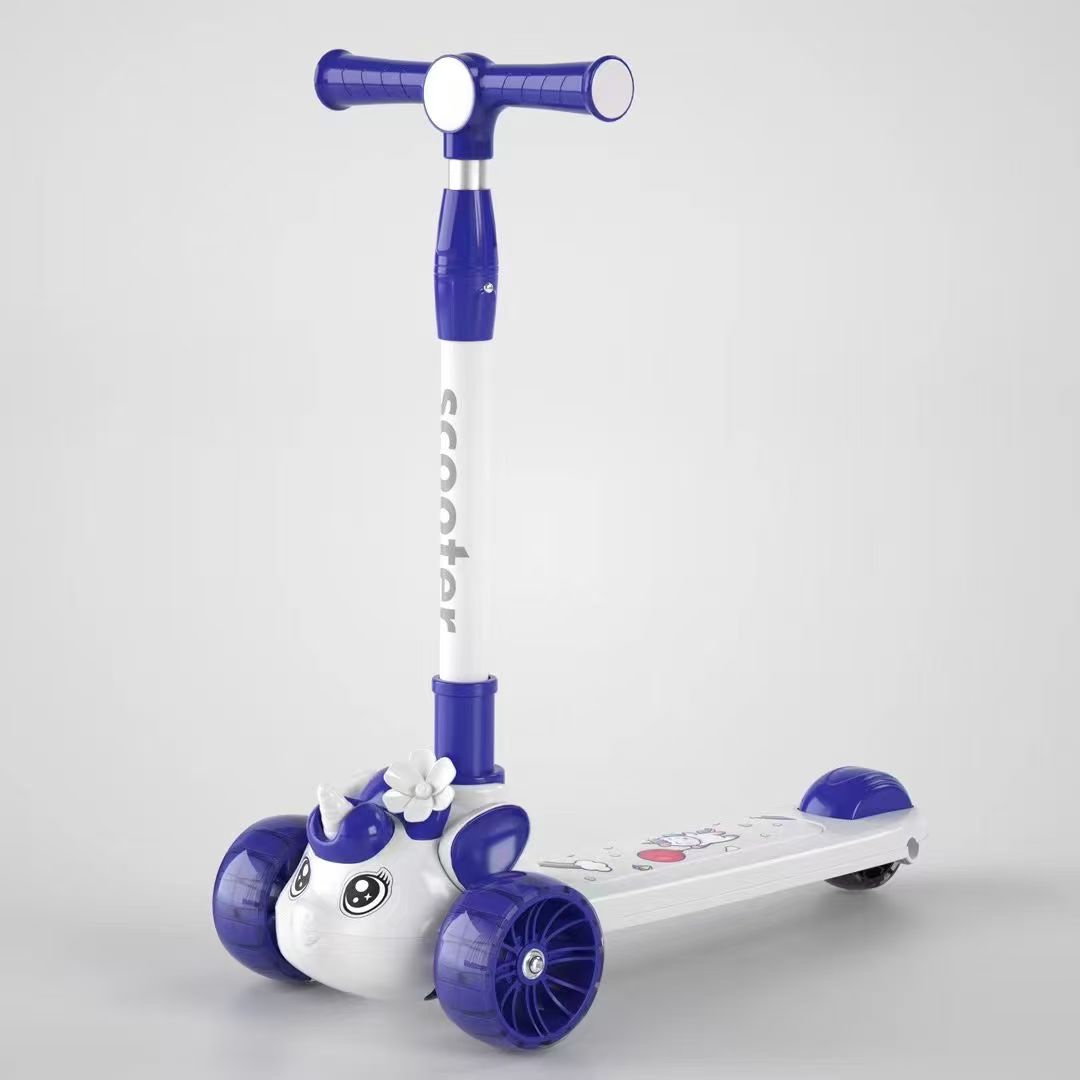 电动玩具车万向遥控乘坐儿童童车趣味电动玩具车适合男孩女孩天然蓝童车童车