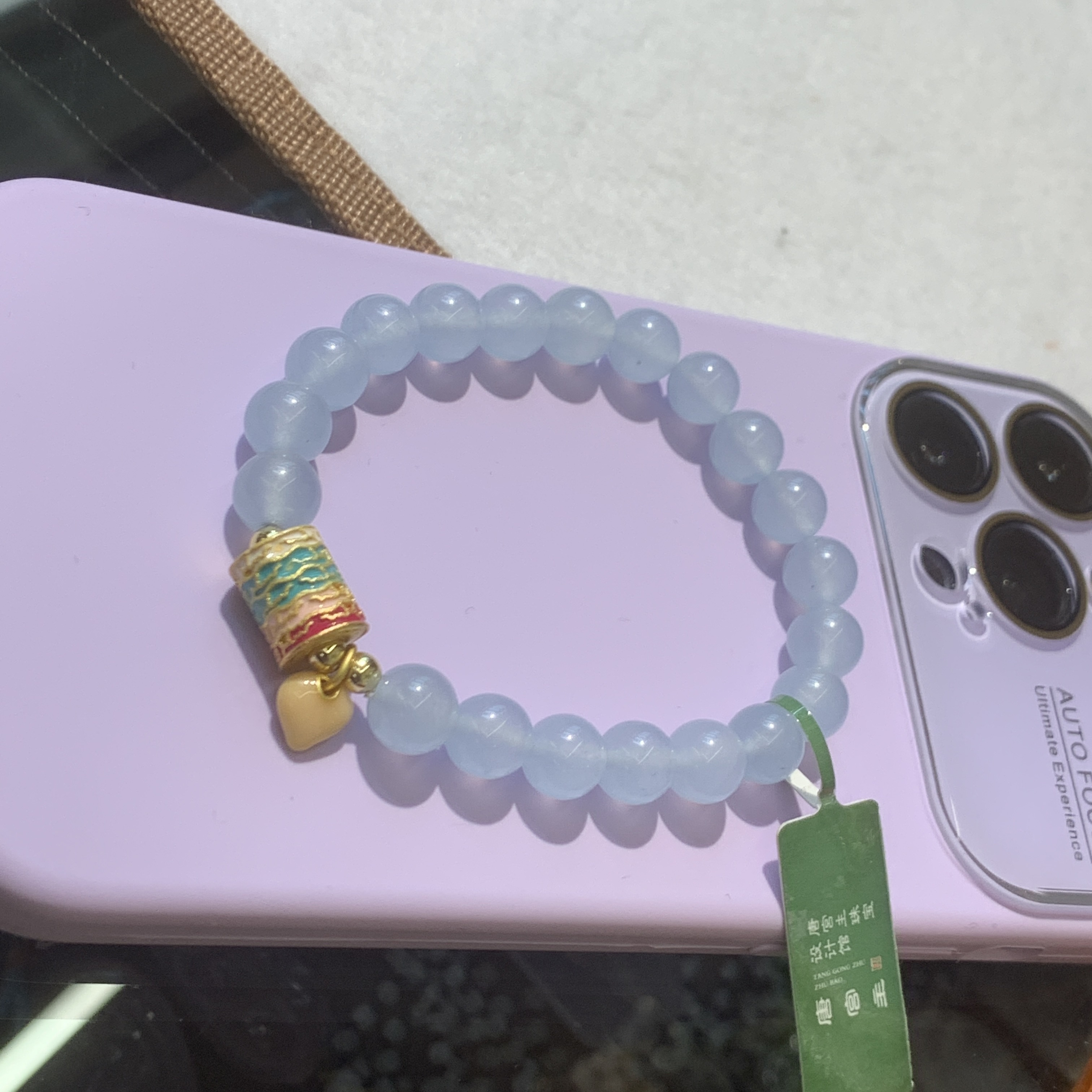 唐宫主精品原创设计天然石转经爱心吊坠饰品手串文玩手串