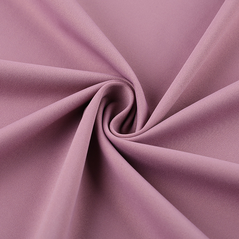 运动背心T恤用涤仿棉拉架针织面料高弹瑜伽布料透气舒适运动服装面料详情图1