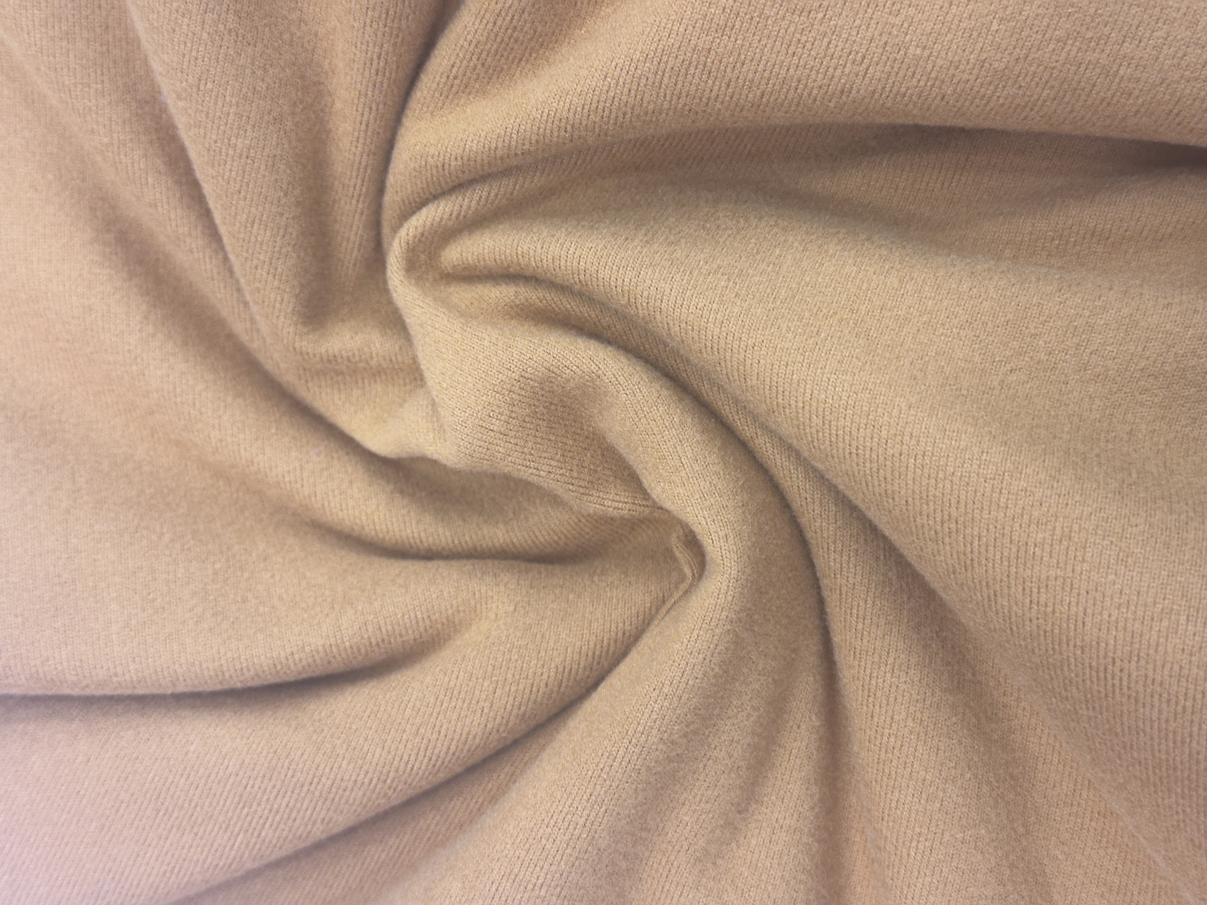 1*1 ribbed German fleece fabric 200-210g double-sided German fleece fabric with fleece knitted fabric can be cut to your liking detail image 1