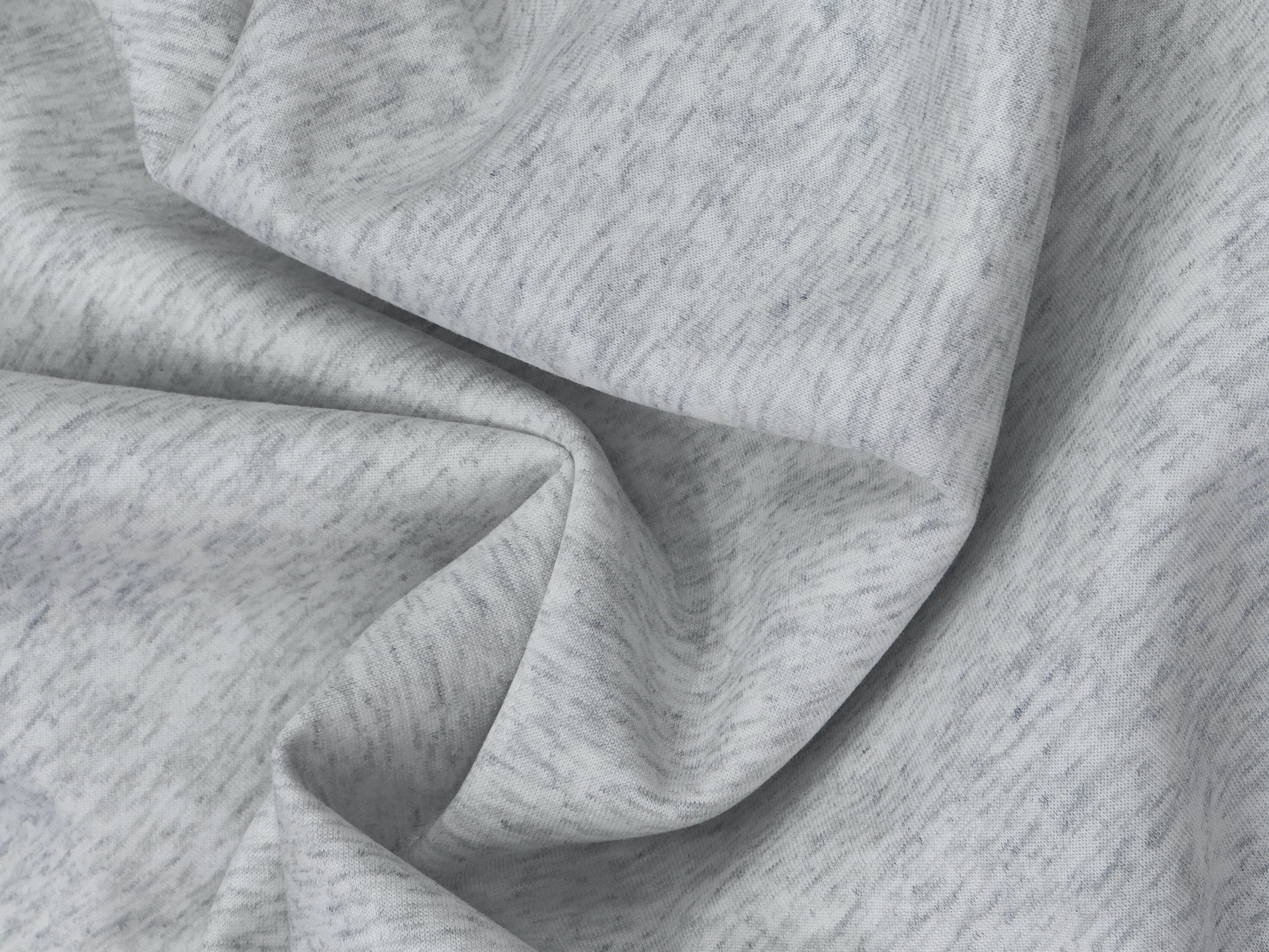 潮牌休闲套装卫衣面料新款曼巴棉精梳涤棉高弹空气层面料舒适透气详情图4