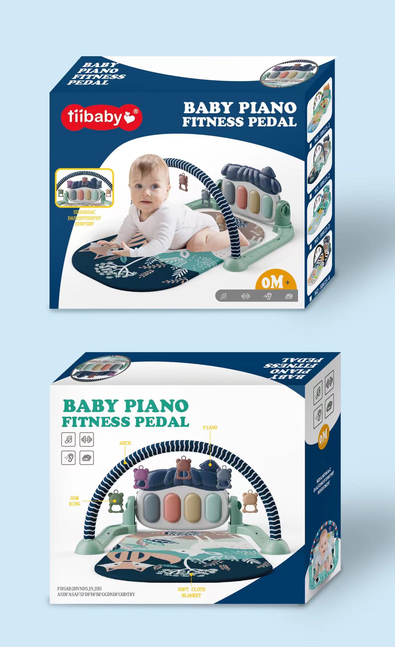 Baby pedal piano toys, fitness rack for 0-1 years old, early education and intelligence for boys and girls, gift night light for 0-3 years old Item Picture