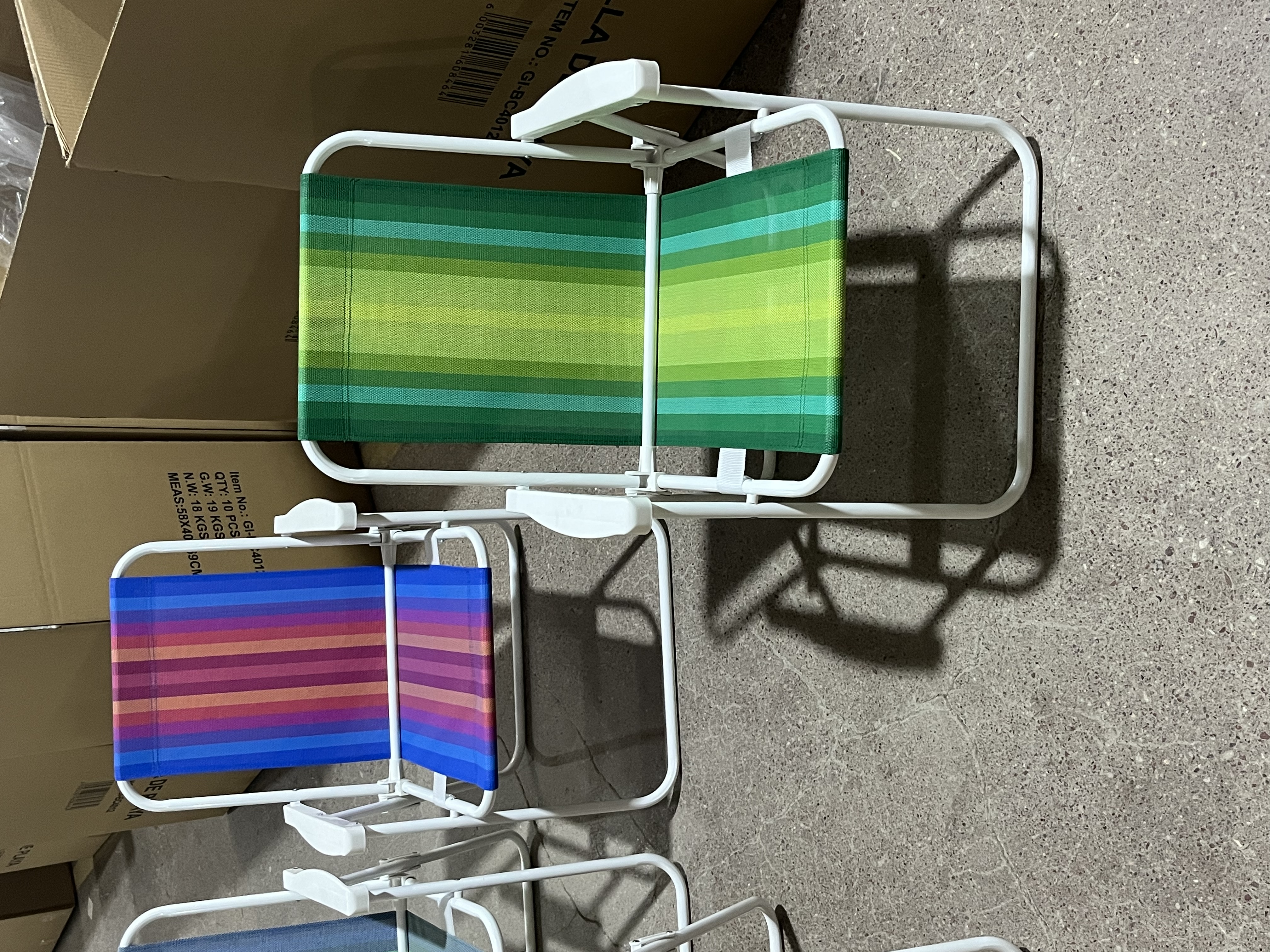 跨境直供折叠椅 户外休闲椅 沙滩椅 弹簧椅便携式钓鱼椅凳子靠背椅详情图6