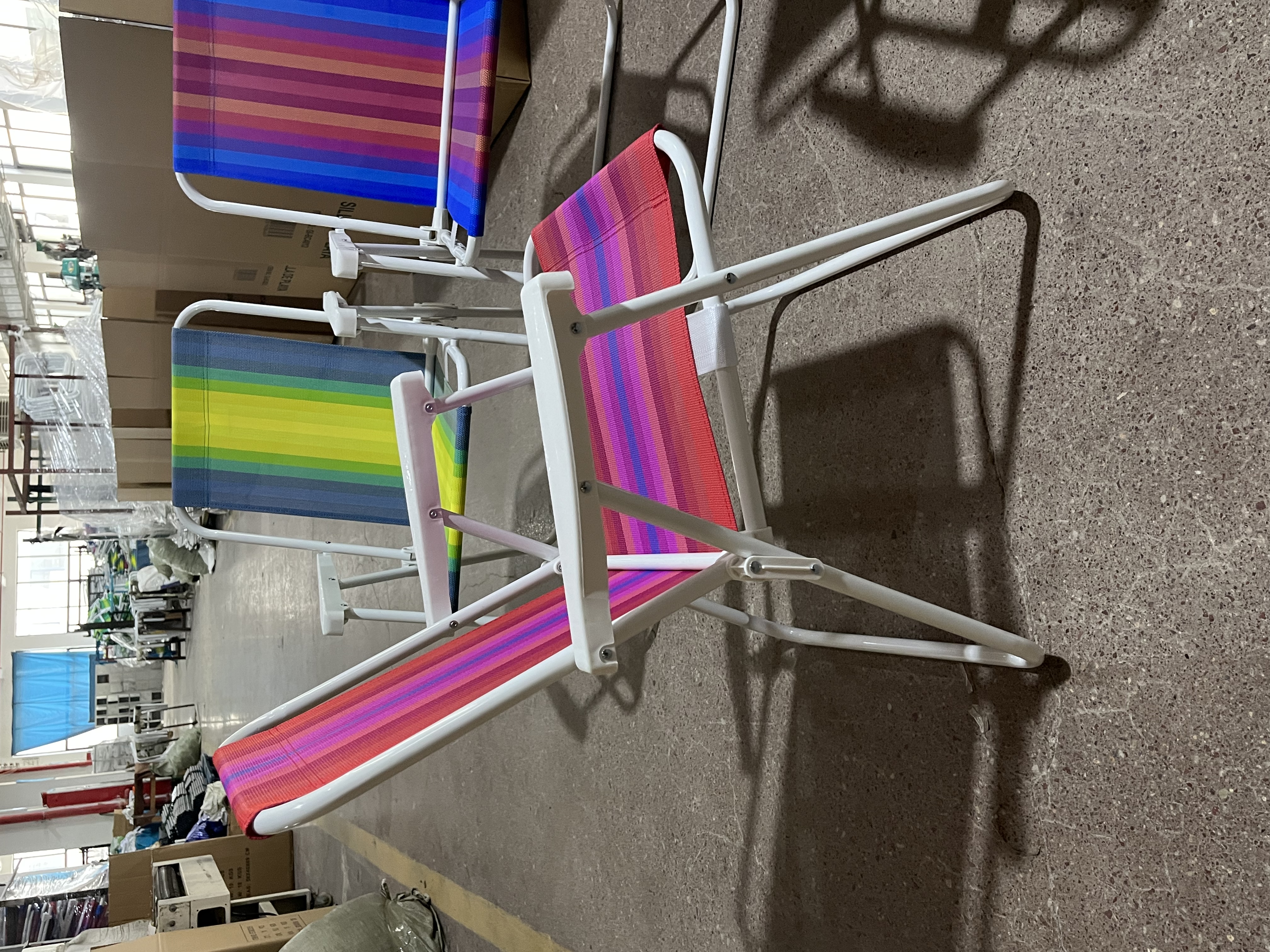 跨境直供折叠椅 户外休闲椅 沙滩椅 弹簧椅便携式钓鱼椅凳子靠背椅详情图12