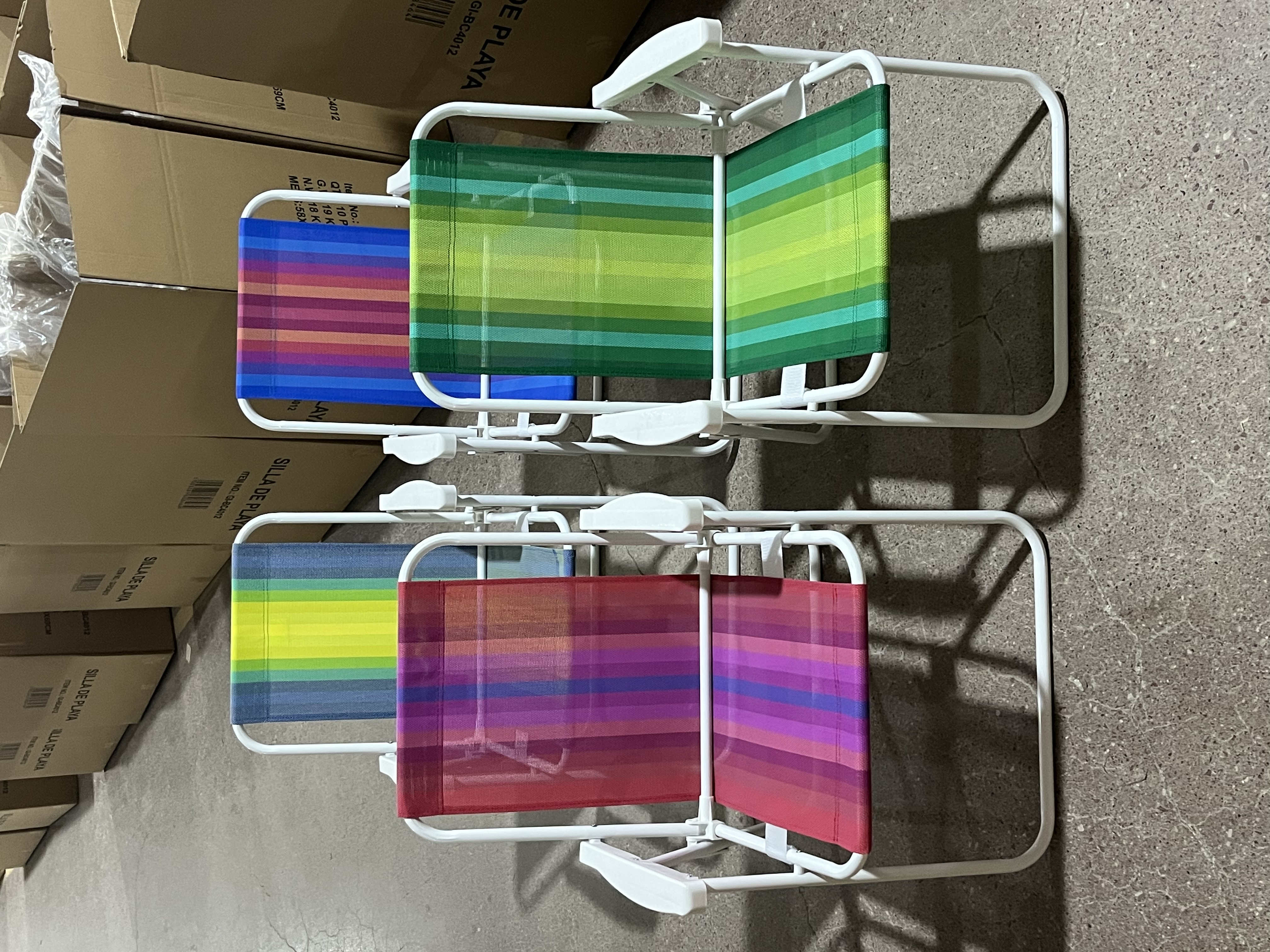 跨境直供折叠椅 户外休闲椅 沙滩椅 弹簧椅便携式钓鱼椅凳子靠背椅详情图3