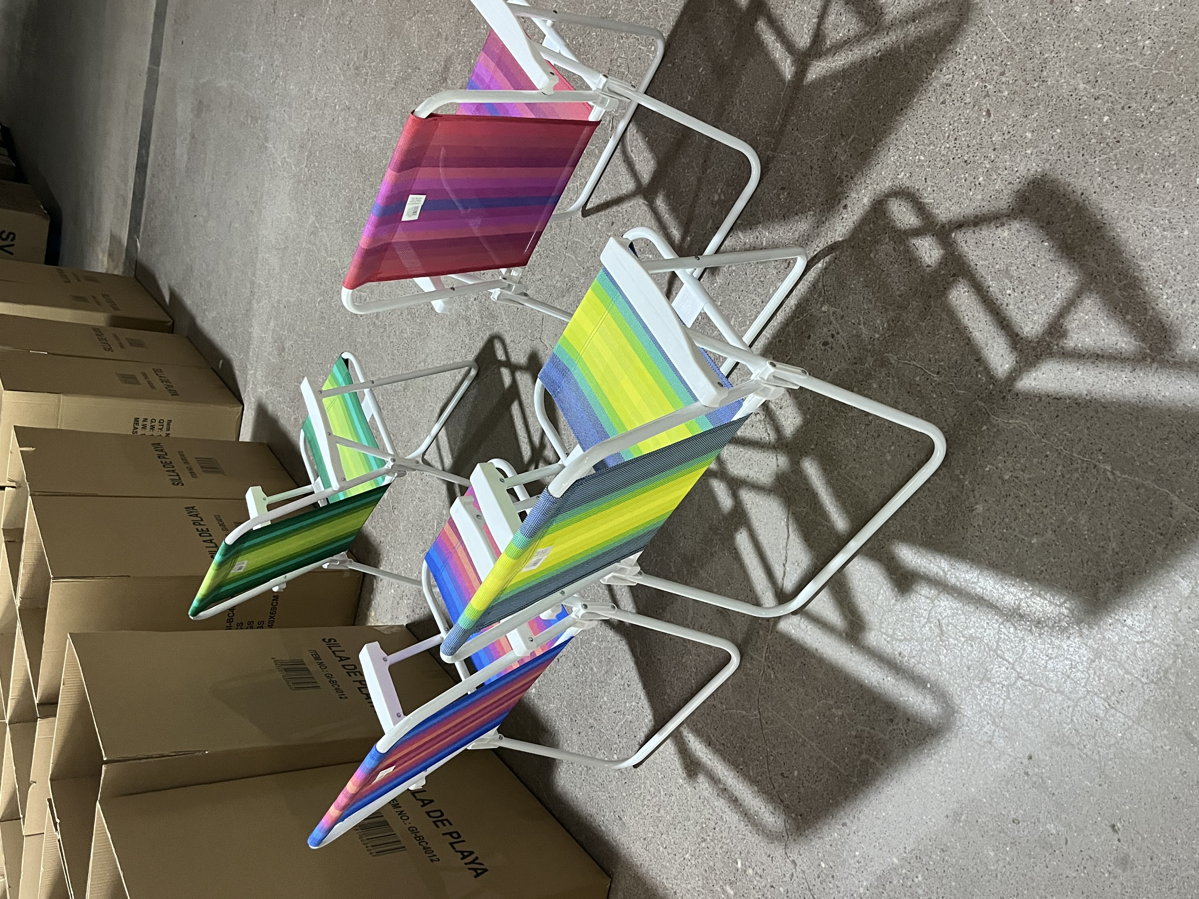 跨境直供折叠椅 户外休闲椅 沙滩椅 弹簧椅便携式钓鱼椅凳子靠背椅详情图8