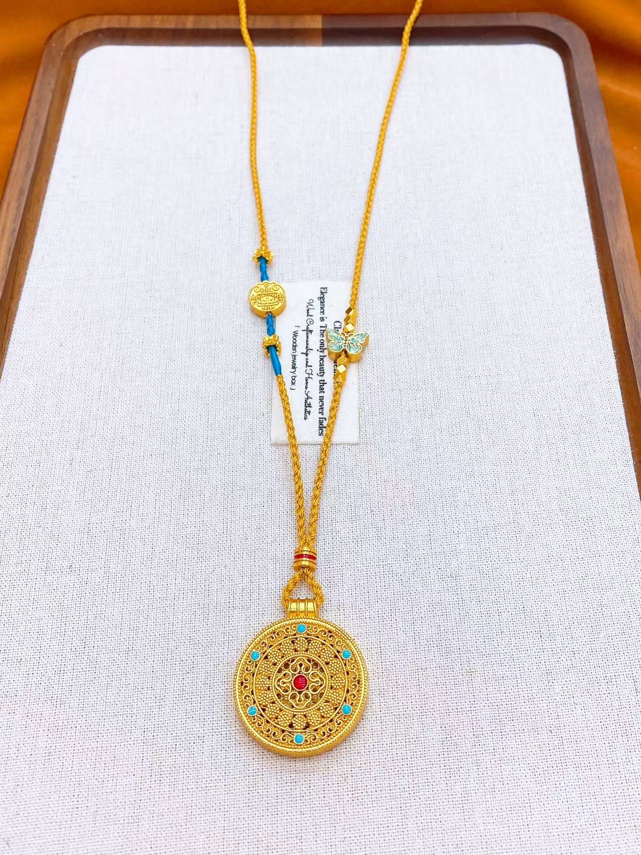 Trendy copper jewelry necklace, simple, fashionable and versatile jewelry for women, as a gift