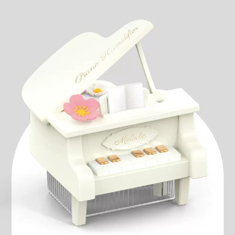 New air humidifier, seven-color ambient light, portable USB charging, car desktop, office and study, spray water replenishment, piano model Item Picture