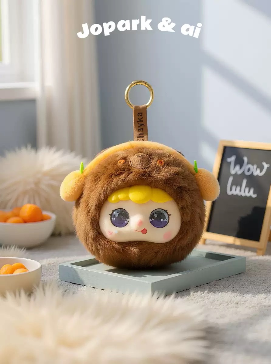 Soft and fluffy AI smart toys for companionship, interaction and comfort, plush dolls, versatile backpacks, bags and pendants detail image 2