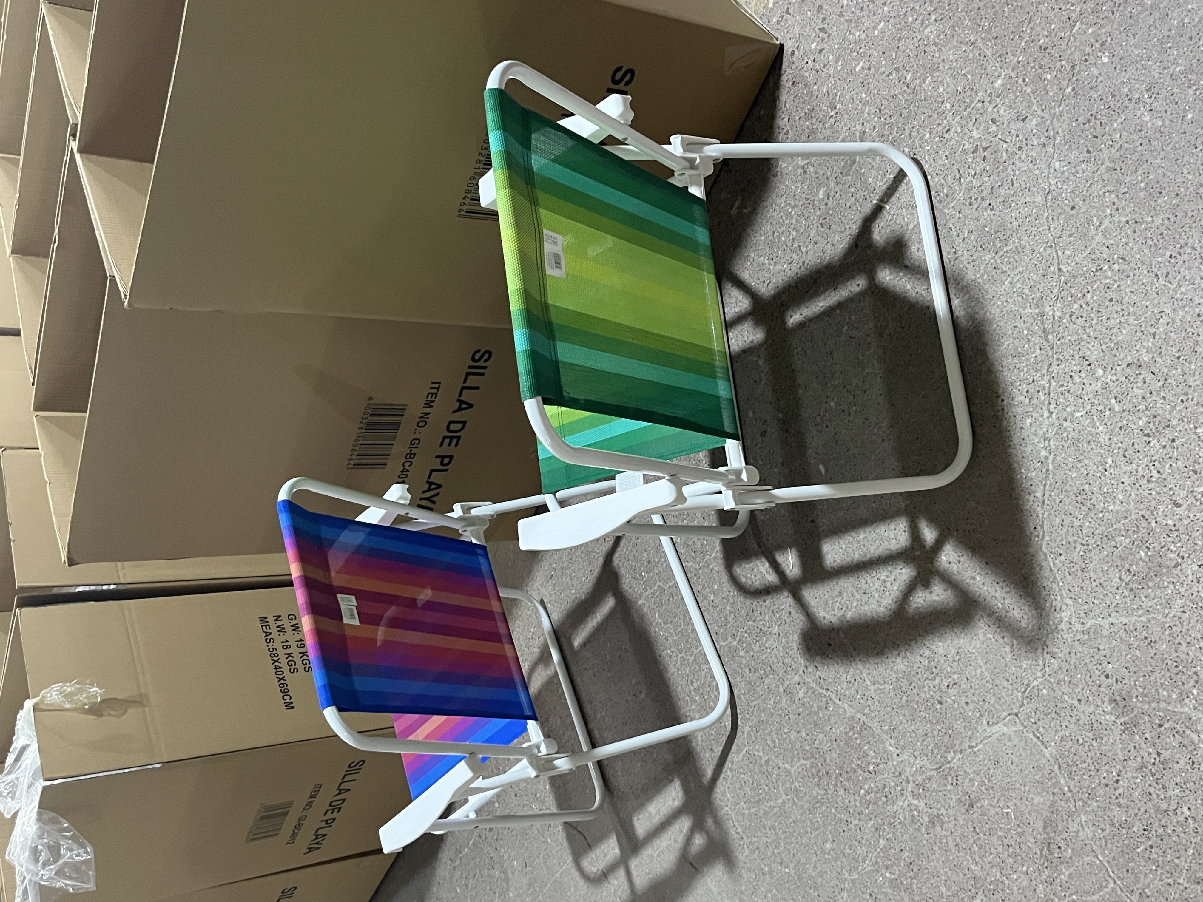 跨境直供折叠椅 户外休闲椅 沙滩椅 弹簧椅便携式钓鱼椅凳子靠背椅详情图14