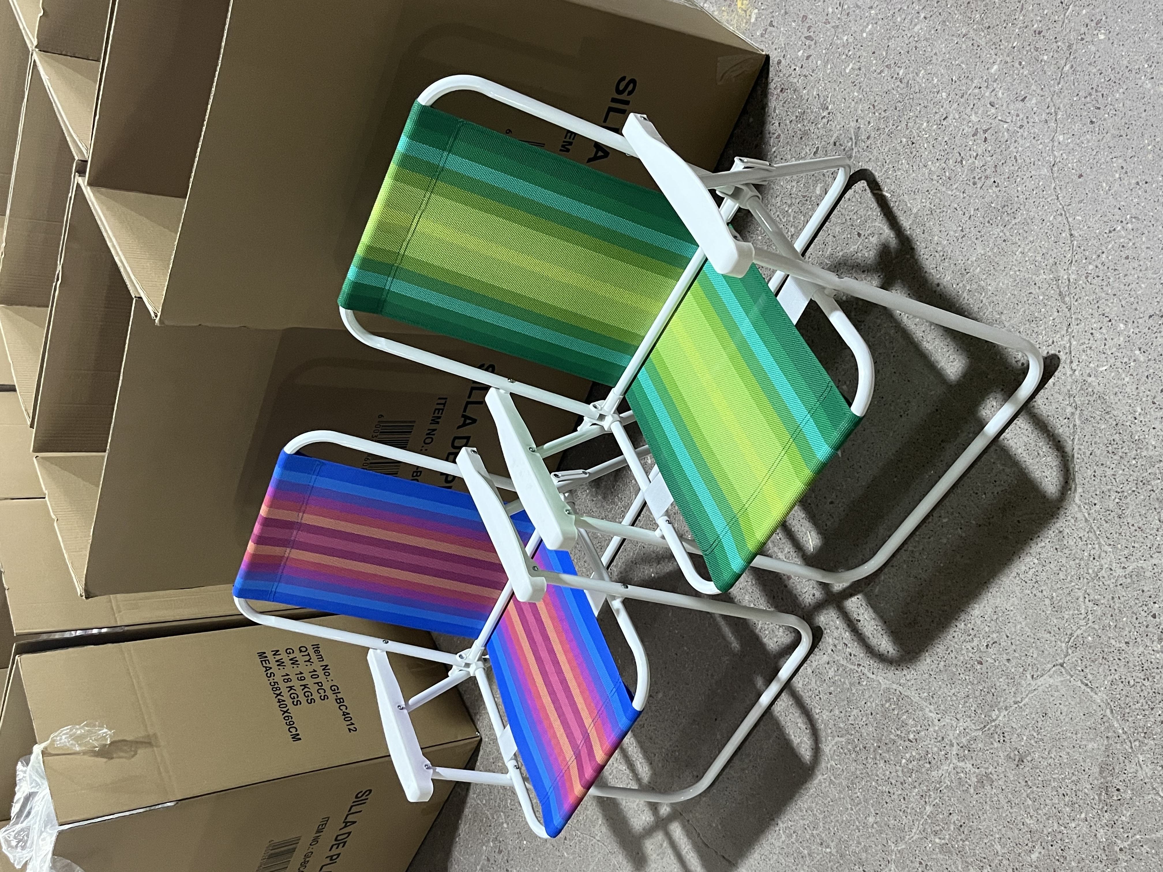 跨境直供折叠椅 户外休闲椅 沙滩椅 弹簧椅便携式钓鱼椅凳子靠背椅详情图15